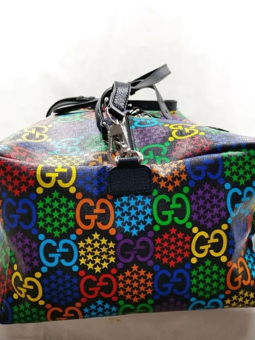 Gucci GG Psychedelic Duffel Luggage Boston Bag - Picture 3 of 8